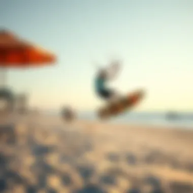 Amenities at a popular Outer Banks beach