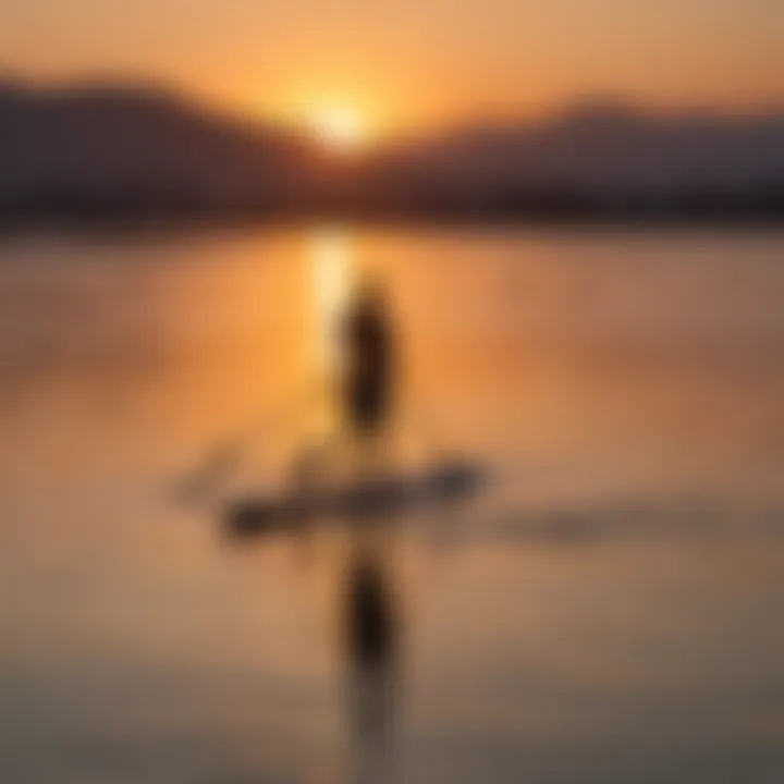 Paddleboarding at Sunset in Alameda