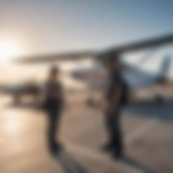 Passenger receiving warm welcome upon arrival at Cat Island airport