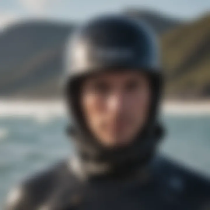 Patagonia wetsuit hood providing superior comfort in challenging conditions