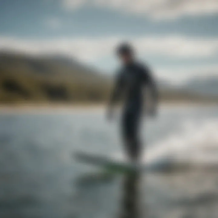 Patagonia Yulex wetsuit in action during a kitesurfing session