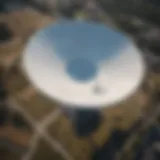 Aerial view of Patterson LA weather radar system