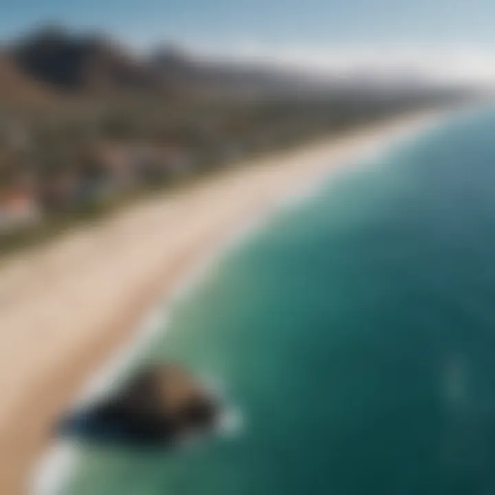 The stunning coastline of Los Barriles under a clear blue sky