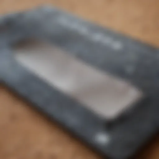 Close-up view of a pocket foil board showcasing its innovative design