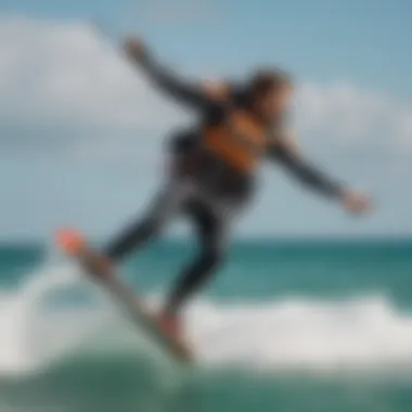 Kitesurfing expert demonstrating advanced techniques