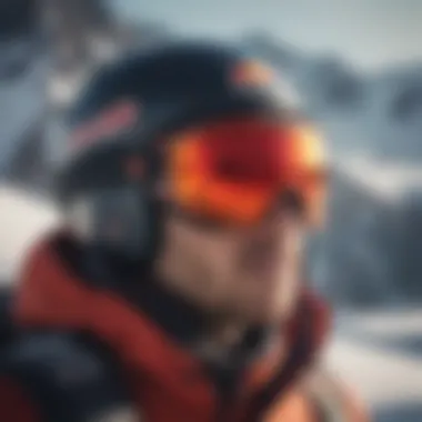 Red Bull Ski Goggles in Action