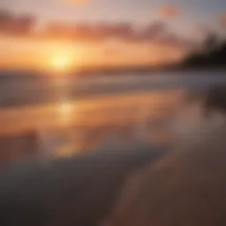 Reflecting Sunset on Lake Worth Beach