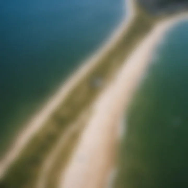 Scenic View of Hardings Beach from Above