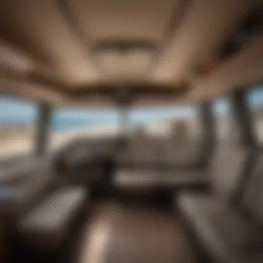 Comfortable shuttle interior with amenities