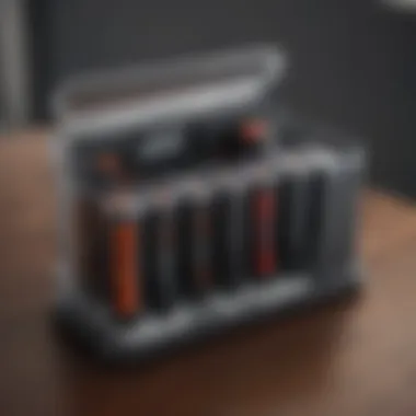 Sleek and Modern Battery Organizer