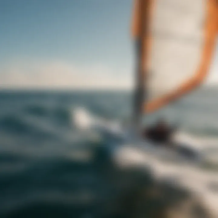 Sleek Naish Wing Sail against the Horizon