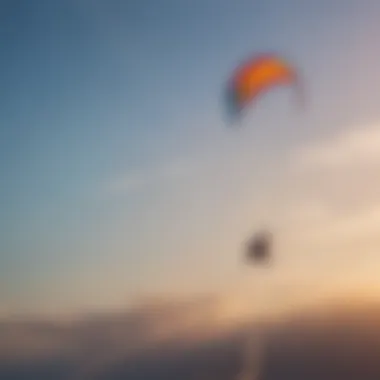 Colorful Slingshot kites soaring in the sky