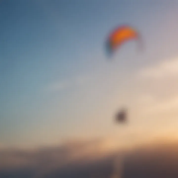 Colorful Slingshot kites soaring in the sky