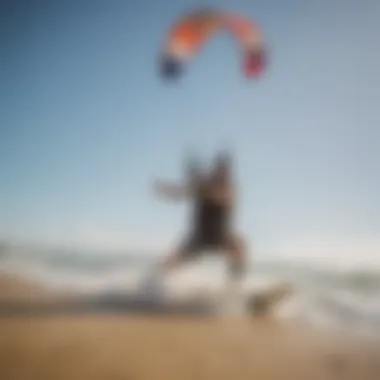 Kitesurfing enthusiast testing a Slingshot kite