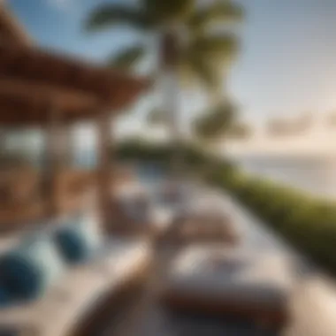 Seaside Elegance Al Fresco Outdoor lounge area with ocean view in a Fiji beach house