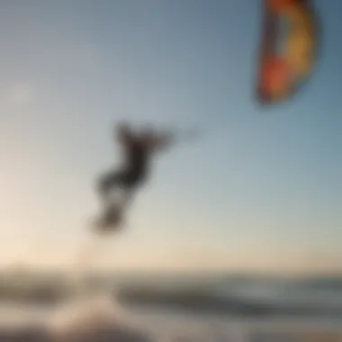 St. Pete beach dotted with kite surfers enjoying the sport