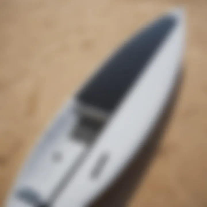 Close-up of the sleek and high-performance Starboard Lite kiteboard design