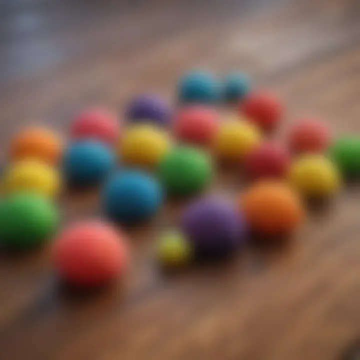 An array of Stickybumps wax varieties displayed on a wooden surface.