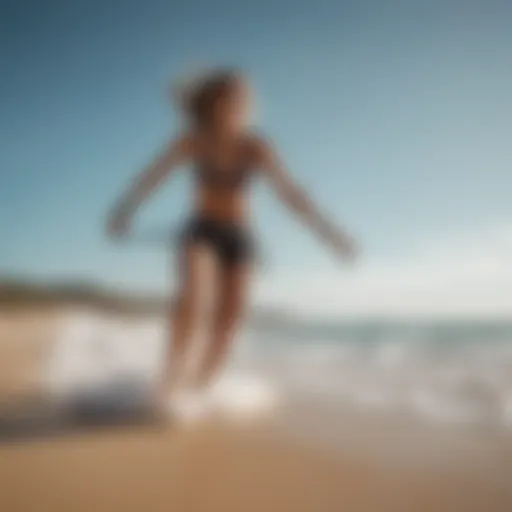 Stylish Kiteboarding Shorts on Beach