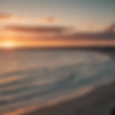 Sunset over the bay in Langebaan