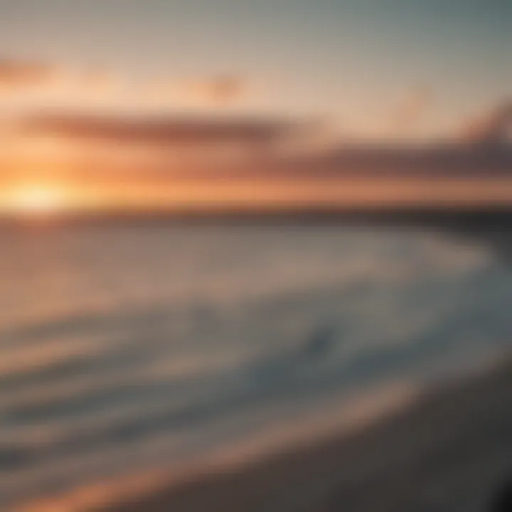 Sunset over the bay in Langebaan