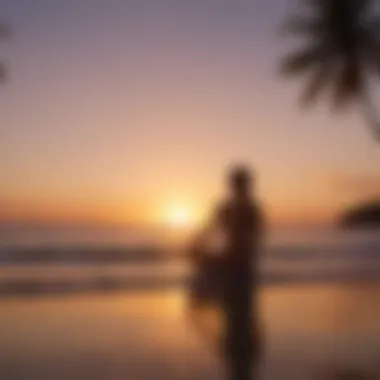 Sunset Yoga Session on the Beach