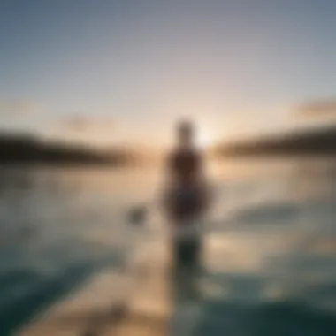 SUP Yoga Pose on Calm Waters