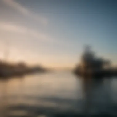 Panoramic view of prime fishing spots in Texas City