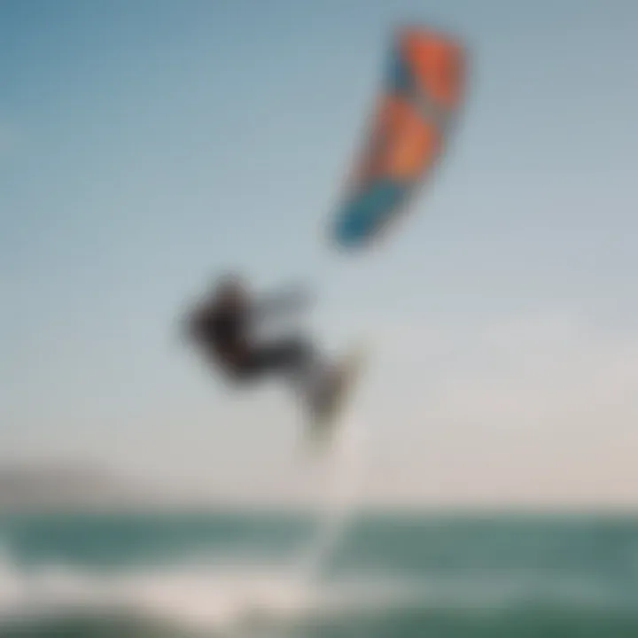 A vibrant kitesurfing scene showcasing diverse kites in action