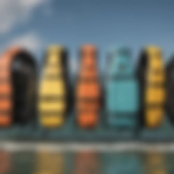 An illustration depicting different types of buoyancy vests available for surfers.