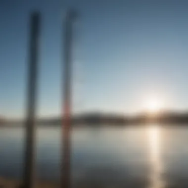 Thermometer displaying temperature fluctuations at Lake Isabella