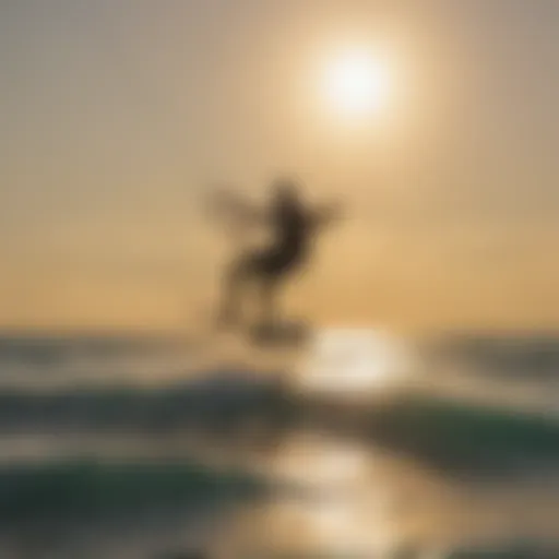 Kiteboarder conquering the waves under the Key West sun