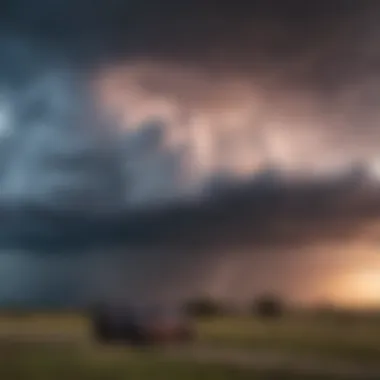 Thunderstorm Brewing on the Horizon in Whitney TX