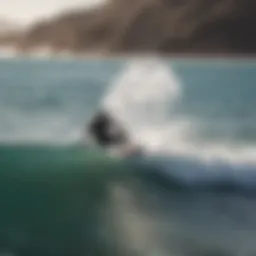 A breathtaking view of kitesurfers riding the waves in Baja