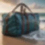 Elegant travel bag with ocean-inspired design