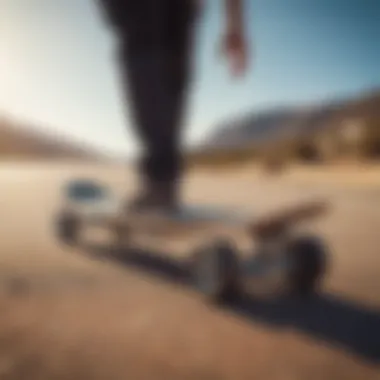 Vintage-inspired electric skateboard with a modern twist