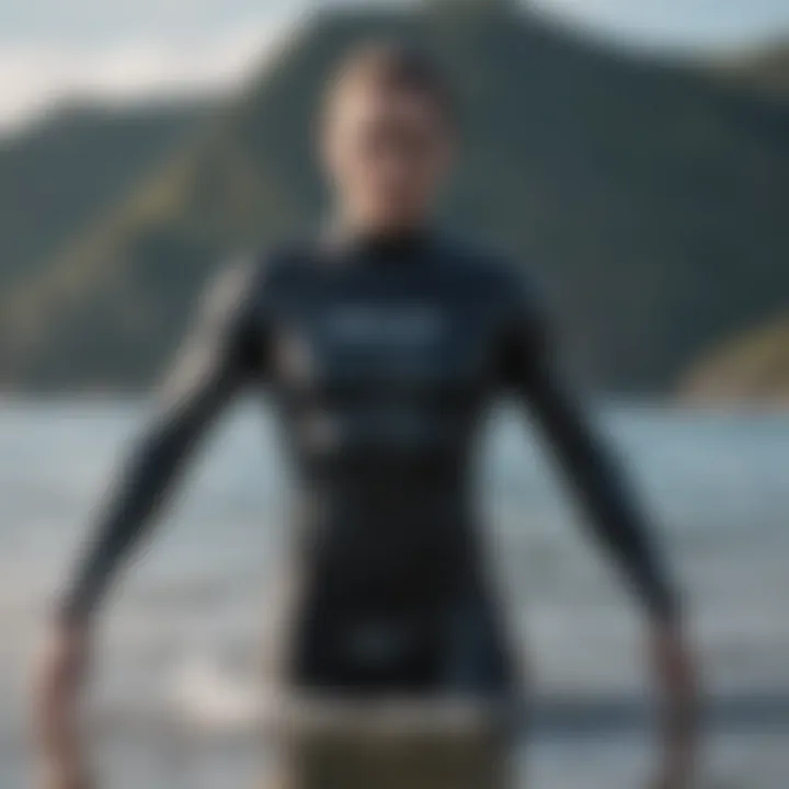 Wetsuit thickness demonstration for optimal warmth retention