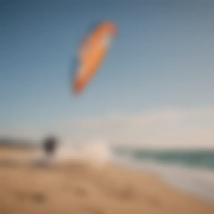 A dynamic kite in action, demonstrating speed and agility