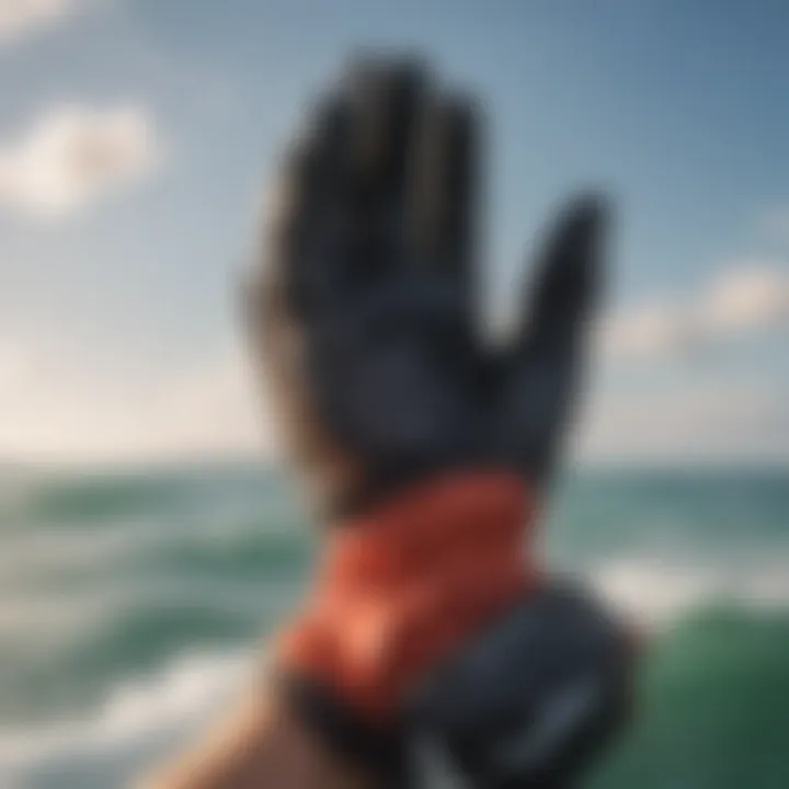 Durable and weather-resistant kitesurfing glove material