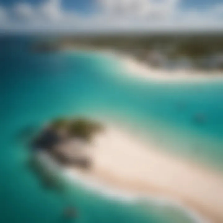 Aerial view of Anguilla's pristine beaches