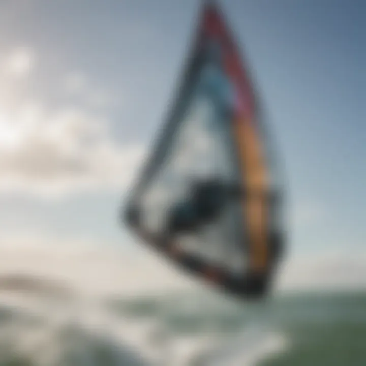 Close-up of high-quality kite surfing equipment