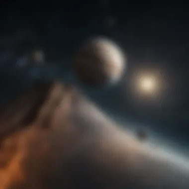 Orbital Dynamics of Jupiter and Its Moons A striking view of Jupiter with its moons, showcasing their orbital paths.