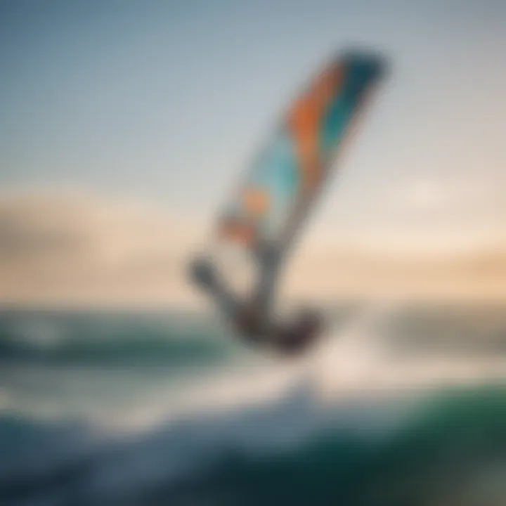 Stunning aerial view of kitesurfers in action