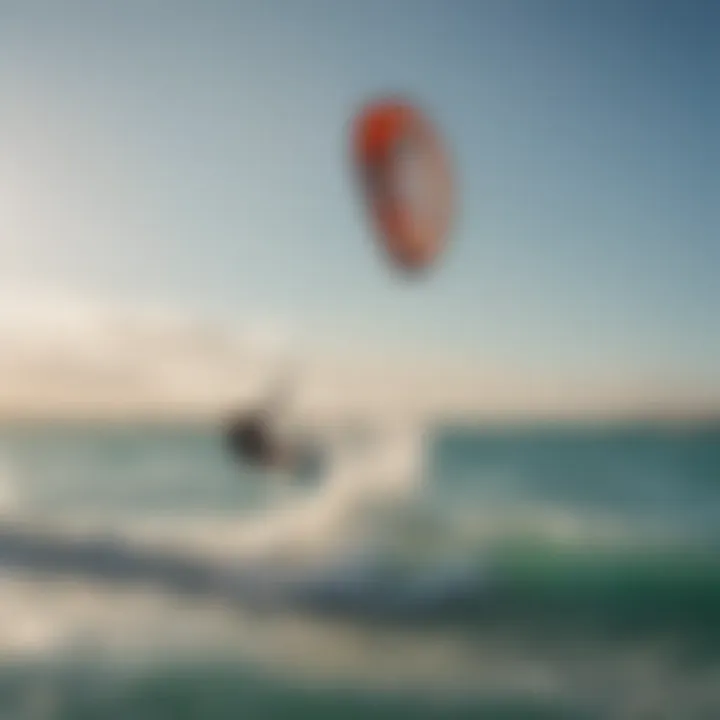 Vibrant Kitesurfing session at Tiger Tail Beach