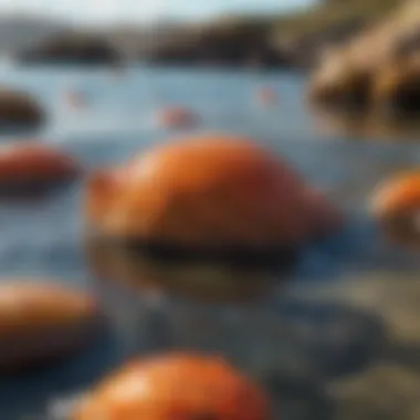 Vibrant tide pool teeming with marine life in Boundry Bay