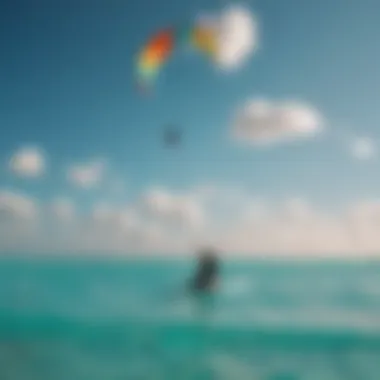 Vivid kites against turquoise sky in Providenciales