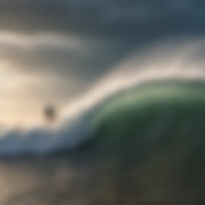 Waves breaking at Lake Erie