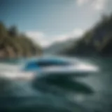 Sleek design of Waydoo Electric Hydrofoil gliding through water