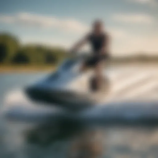 Dynamic action shot of the Waydoo Hydrofoil in motion on water