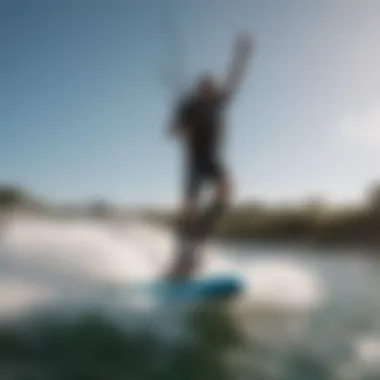 User experience demonstration highlighting the thrill of kitesurfing with the Waydoo Hydrofoil